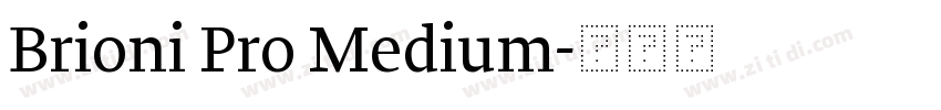 Brioni Pro Medium字体转换